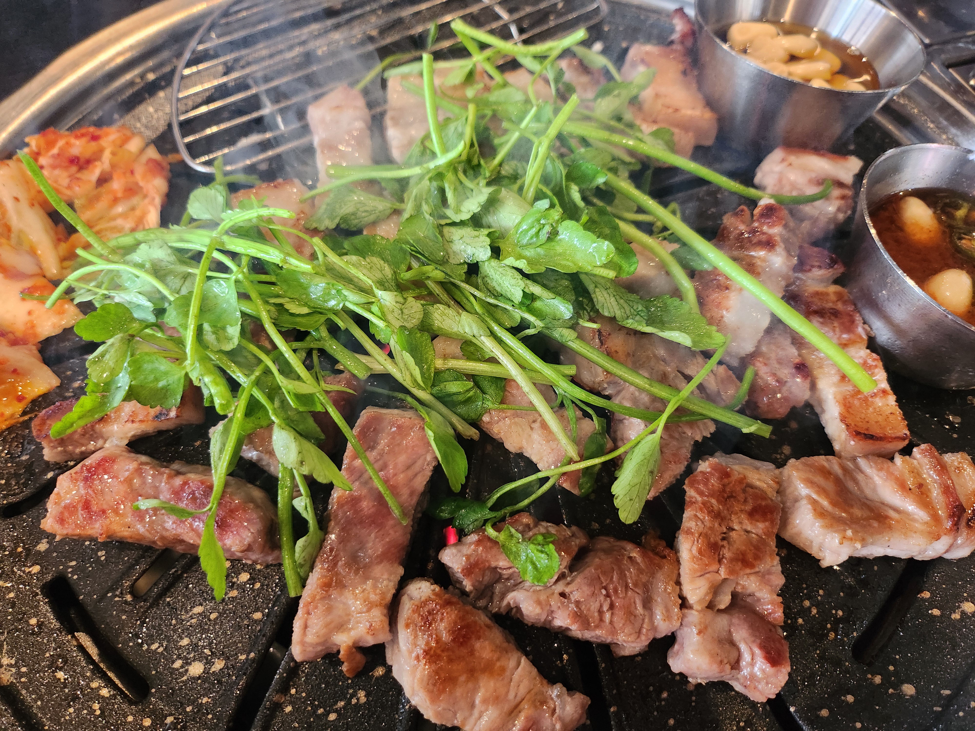 탐라돗 일산백석점 내돈내산 방문기, 미나리와 오겹살 조합이 좋았어요 5