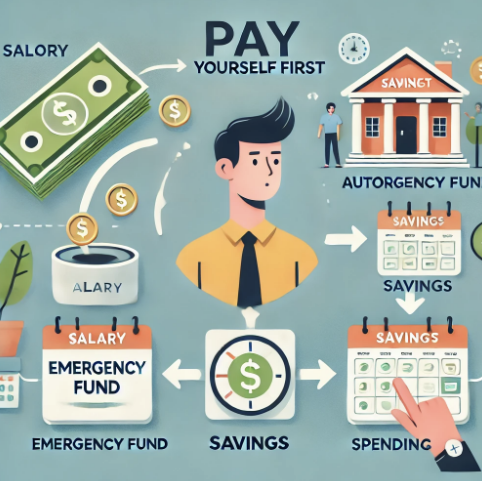 월급 -> 자동이체 저축 보여주는 사진