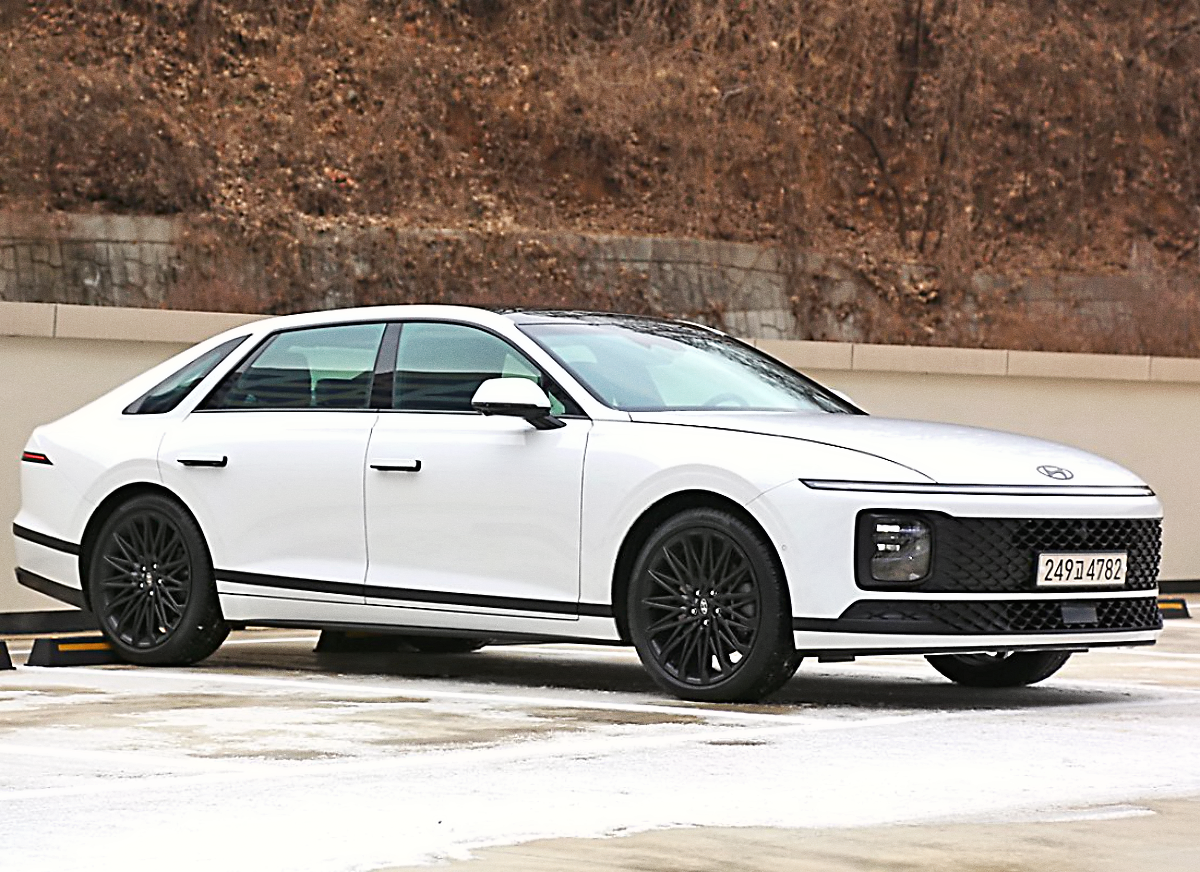 2023 그랜저 중대형 세단 (하얀색)