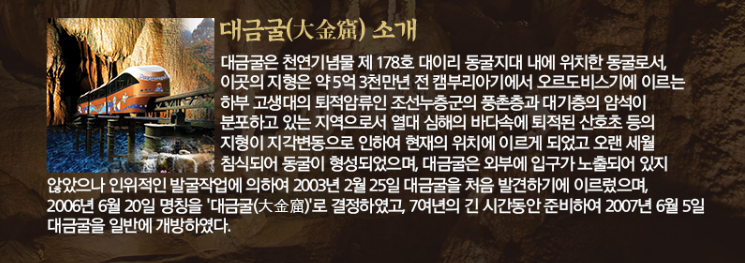 대금굴 예약 모노레일 주차장 정보2