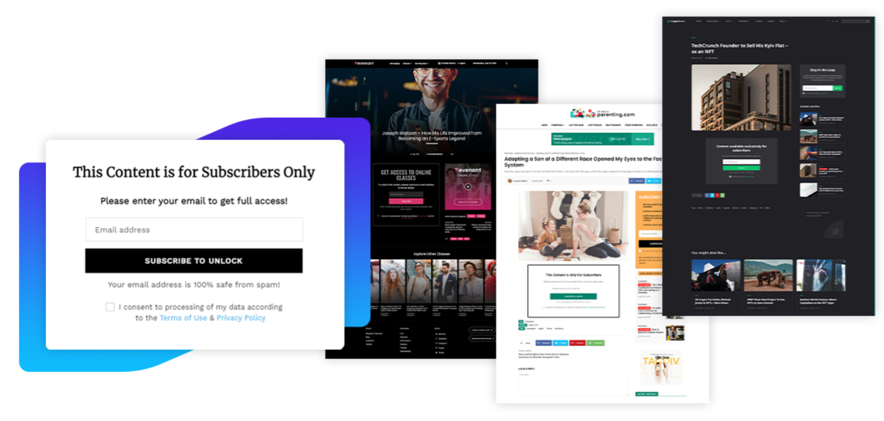 워드프레스 Newspaper 테마 tagDiv Opt-In Builder 플러그인 도입