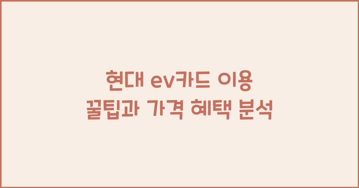 현대 ev카드