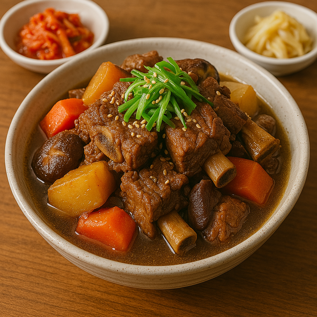 부드럽고 감칠맛 나는 갈비찜
