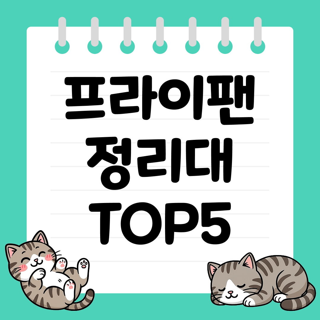 깔끔한 주방을 위한 프라이팬 정리대 추천 순위 TOP5