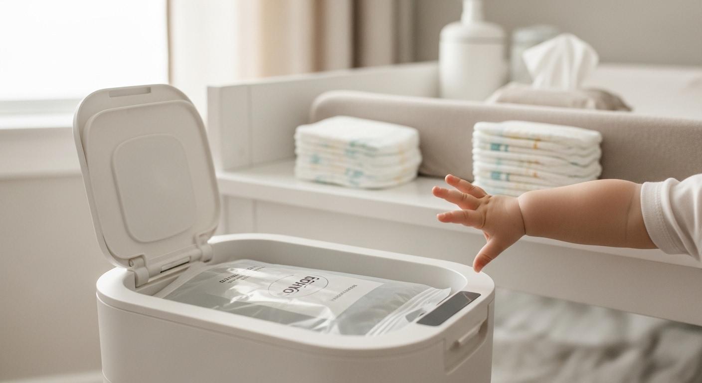 기저귀 쓰레기통 자동