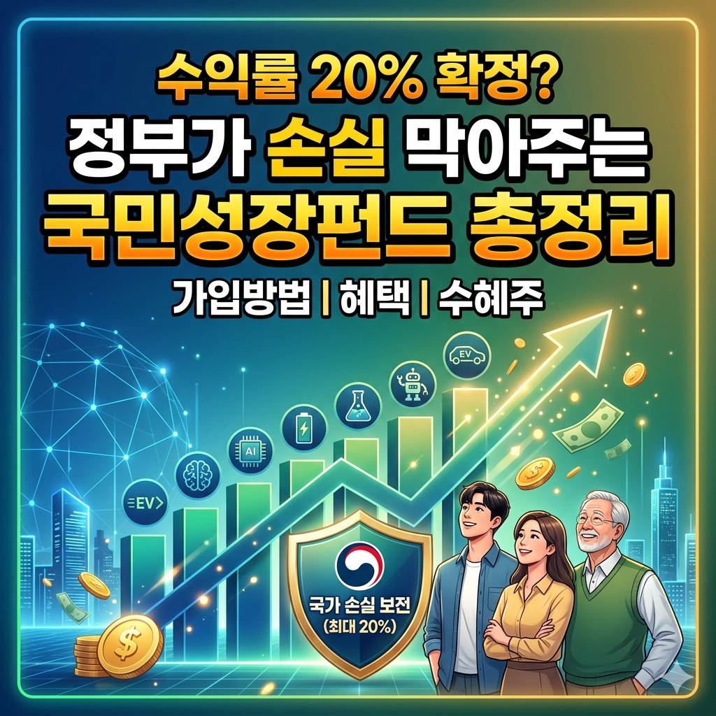 국민성장펀드란? 국민성장펀드 가입방법 ❘ 국민성장펀드 관련주, 수익률 20% 확정? 정부가 손실 막아주는 국민성장펀드