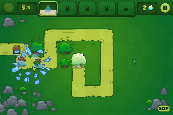 얼음-아이템을-사용하여-몬스터를-처치하는-화면