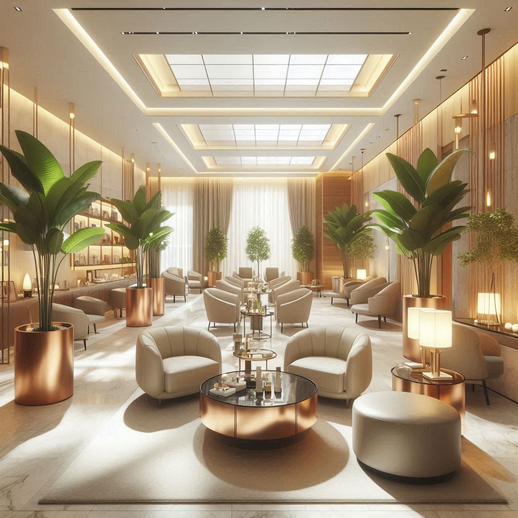 피부,체형관리 샵 배경