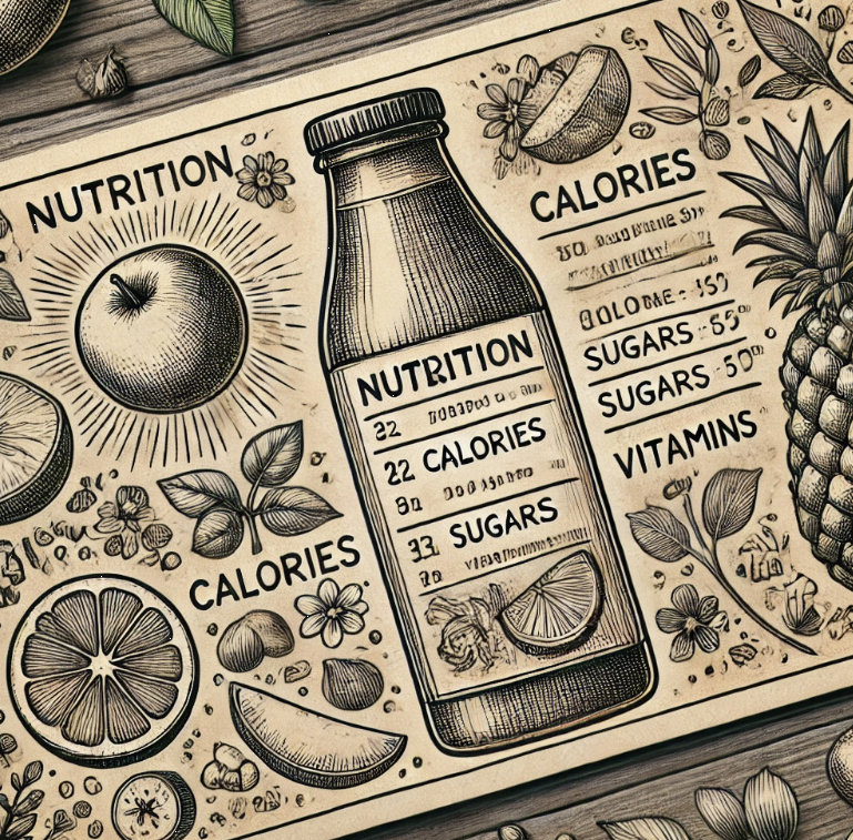 식품영양정보가 나온 사진