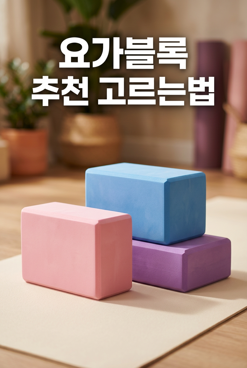 요가블록 추천 고르는법 전굴 자세 비교