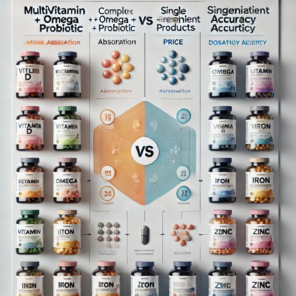 복합 제품 vs 단일 성분: 영양제를 현명하게 고르는 5가지 포인트관련 사진
