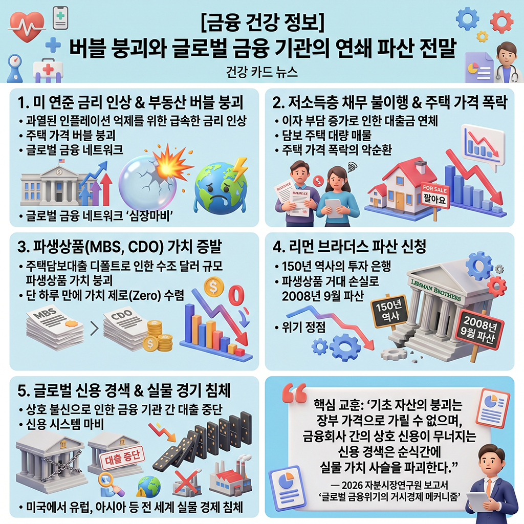 거품의 붕괴와 글로벌 금융기관의 연쇄 파산 전말