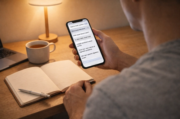 대변에 피가 섞여 나오면