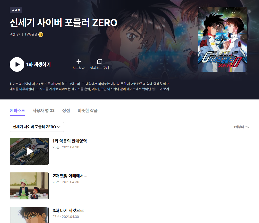 라프텔 사이버 포뮬러 제로