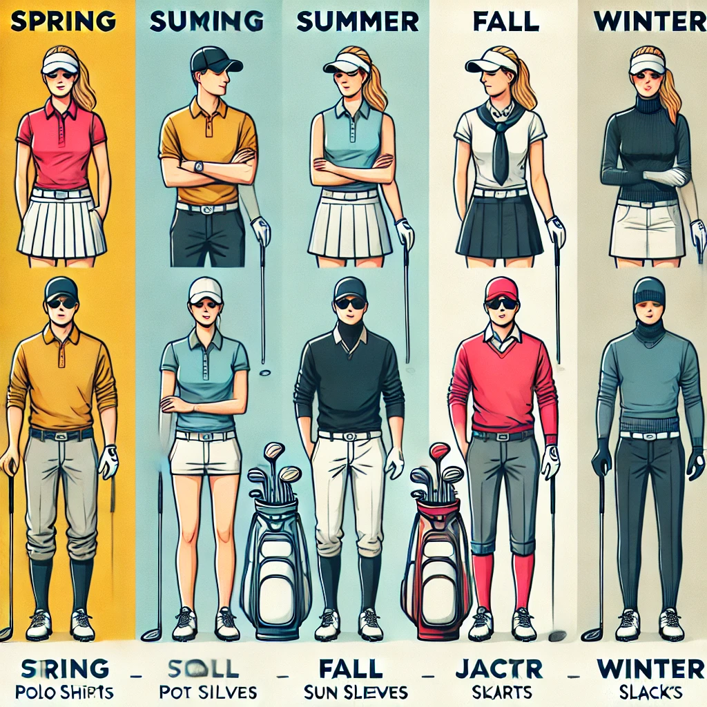남녀 골프웨어에대한 이미지