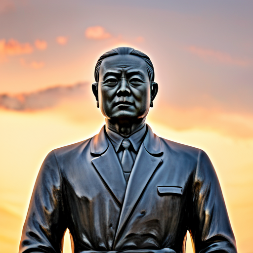 광주 정율성 흉상