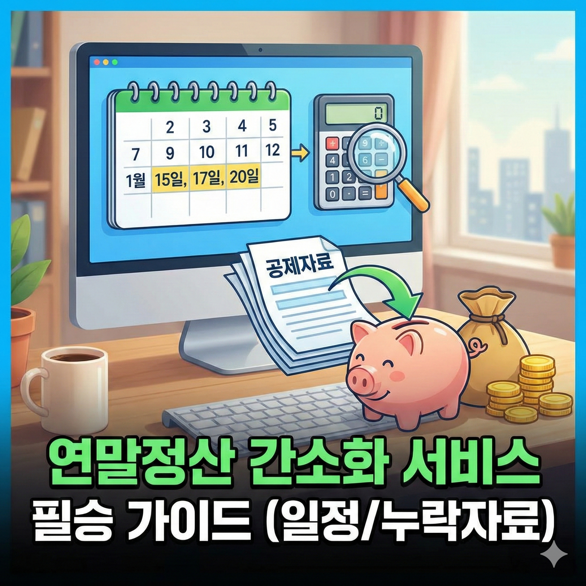 연말정산 간소화 서비스 오픈! 15일부터 개통되는 일정과 핵심 체크리스트