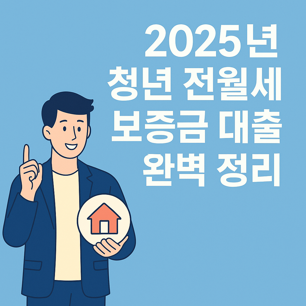 2025년 청년 전월세 보증금 대출 완벽 정리 문구와 청년 이미지