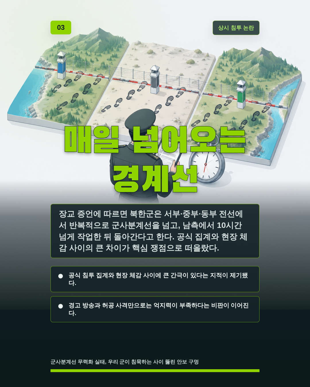 매일 넘어오는 경계선