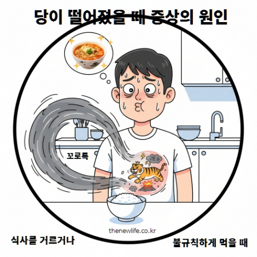 배고픔 때문에 속이 불편하고 무기력해 보이는 사람