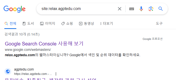 구글 site 검색 방법