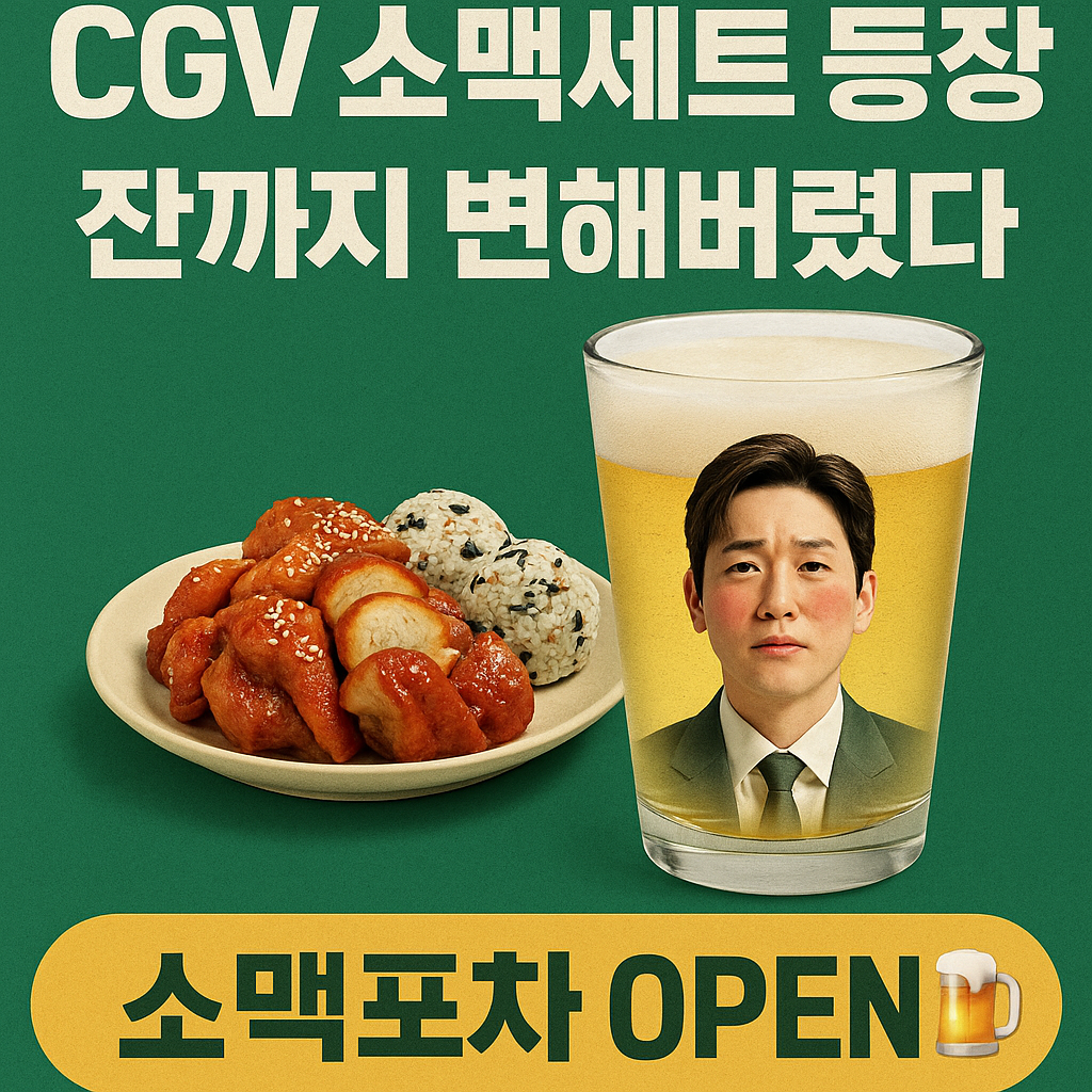 CGV 소주전쟁 소맥세트 출시