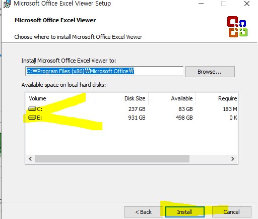 엑셀 뷰어 무료 다운로드