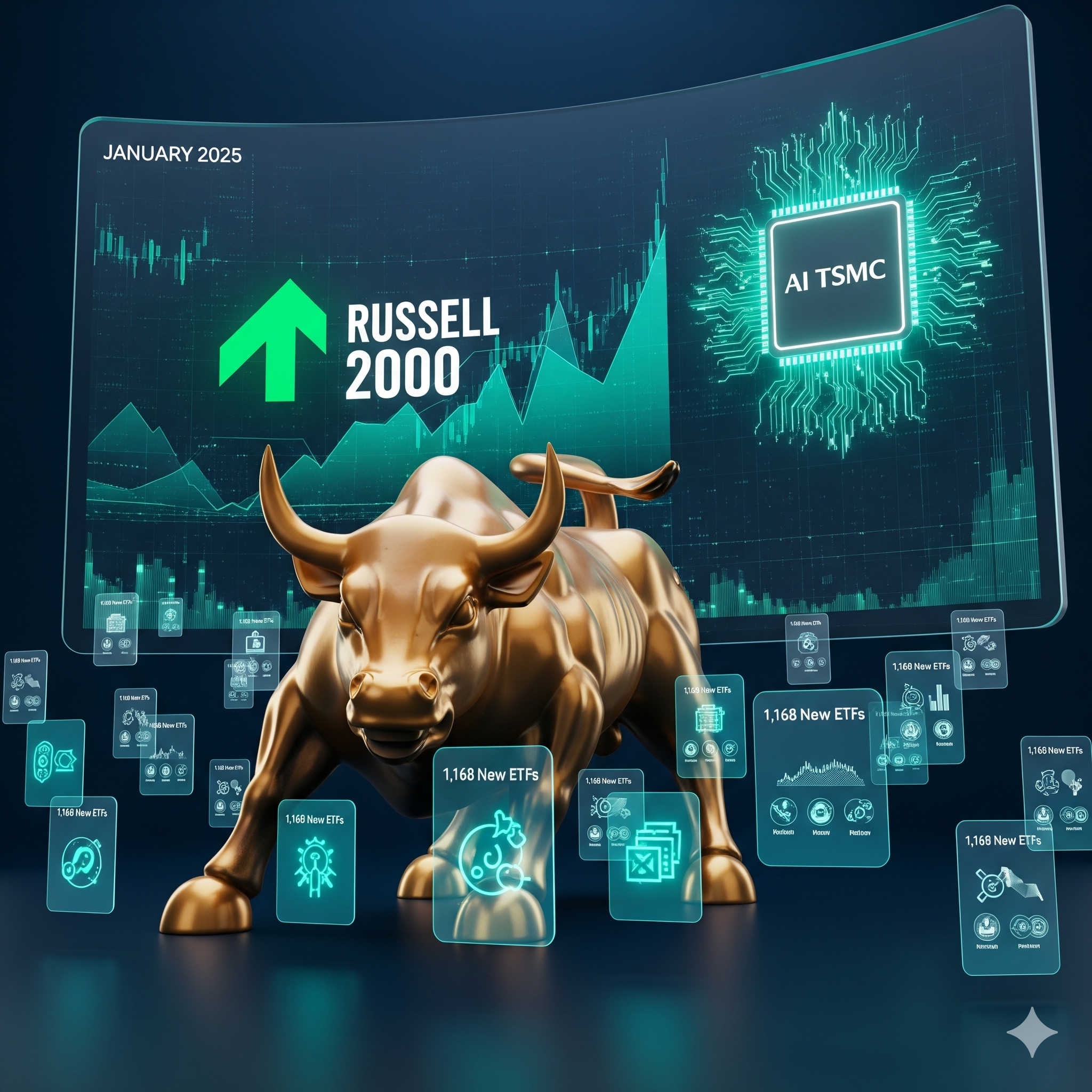 2025년 미국 증시 소형주 강세와 AI 반도체, 신규 ETF 트렌드 요약 이미지