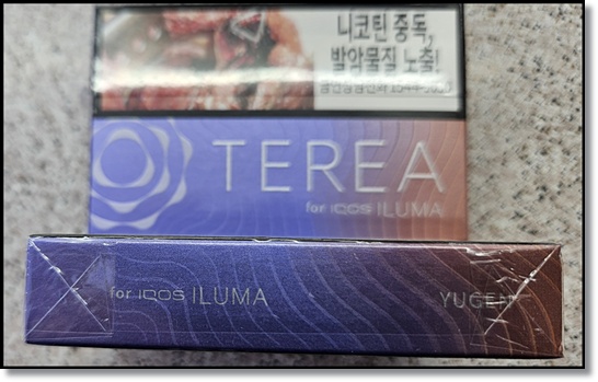 편의점 알바 편의점 전자담배 아이코스 일루마 스틱 테리아(TEREA) 멘솔 라인업 (블루 BLUE, 그린 Green, 유젠 Yugen, 그린징 Green Zing) 비교 분석