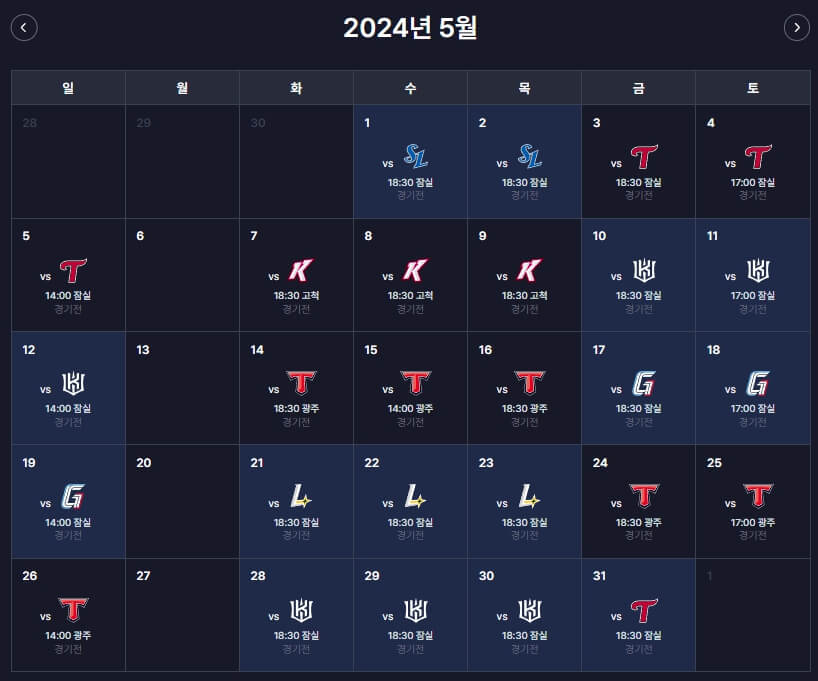2024 프로야구 두산베어스 시즌 정보