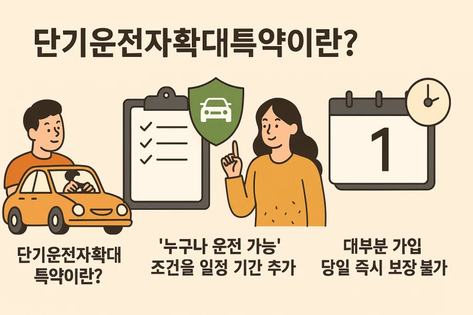 단기 운전자 확대 특약