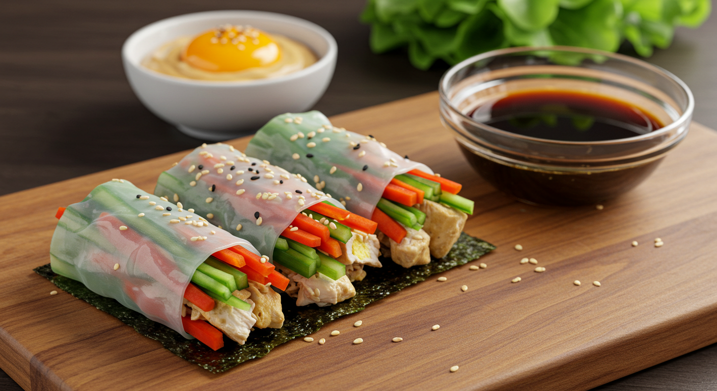 영양 듬뿍! 생채소 김밥 &amp; 롤 🍙