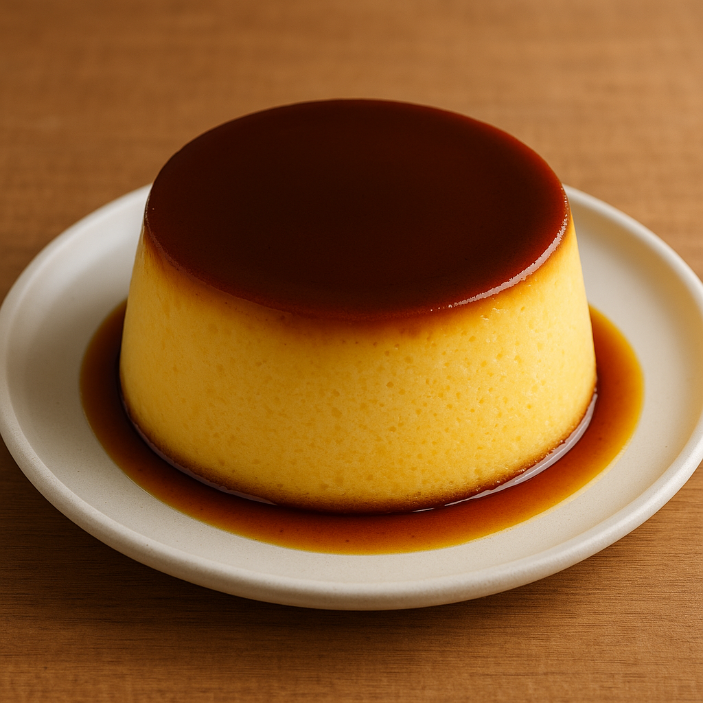 일본식 푸딩케이크 사진