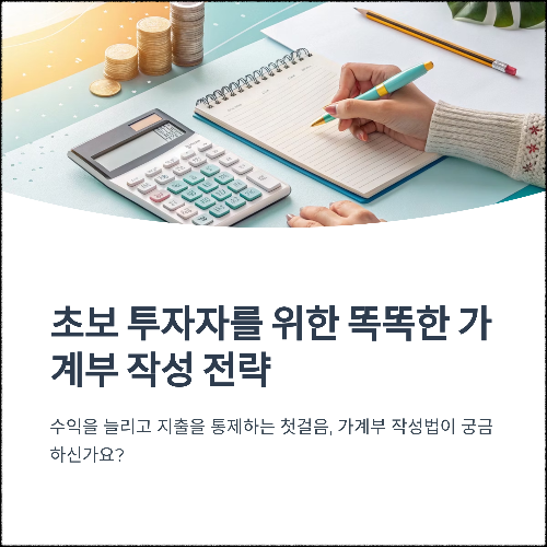 초보 투자자를 위한 똑똑한 가계부 작성 전략