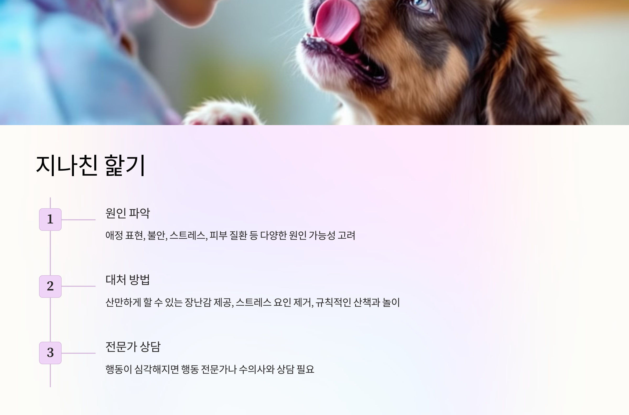 지나친 핥기