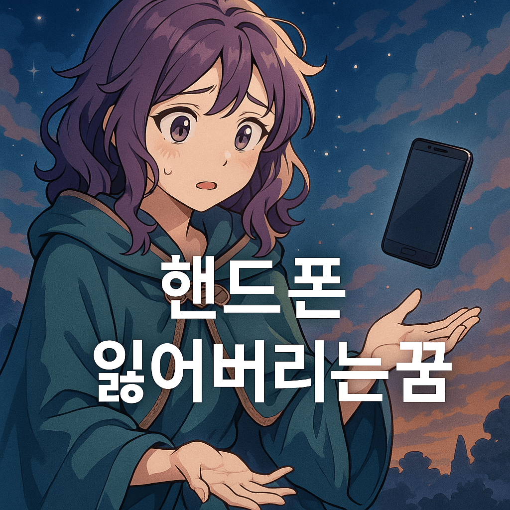 핸드폰 잃어버리는 꿈 해몽