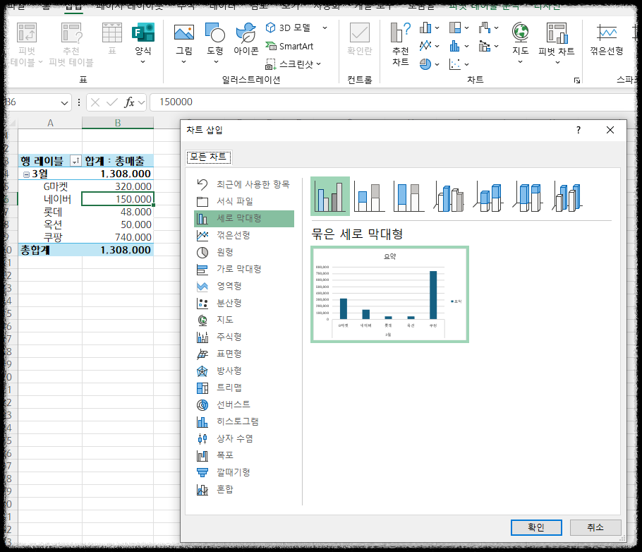 온라인 쇼핑몰 매출 분석 엑셀 피벗 테이블로 주문내역 정리를 한번에~ 데이터 월별 주간별 분기별 연별 상품별 채널별 매출