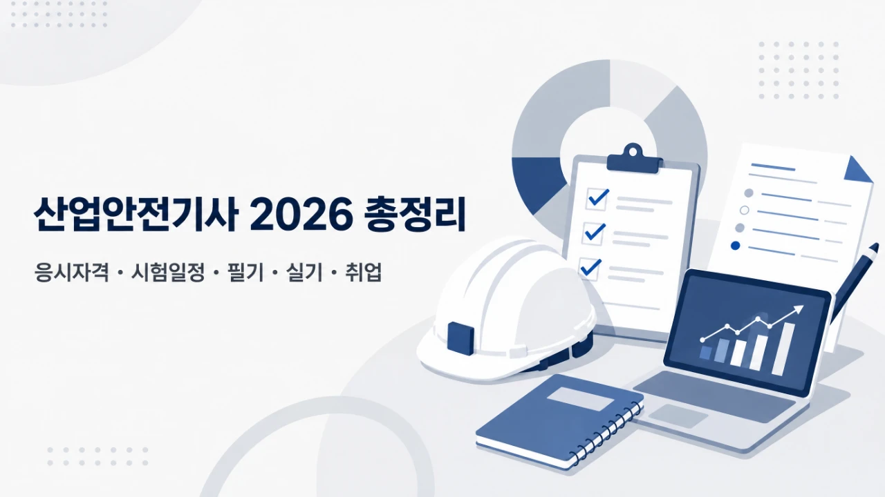산업안전기사 2026 준비 흐름을 응시자격부터 취업 현실까지 정리한 대표이미지