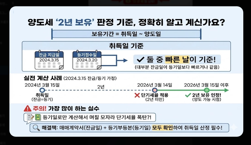 다주택자 기본세율 적용 가이드 [5월 9일 데드라인] 주택 수 산정 및 장특공 활용 전략
