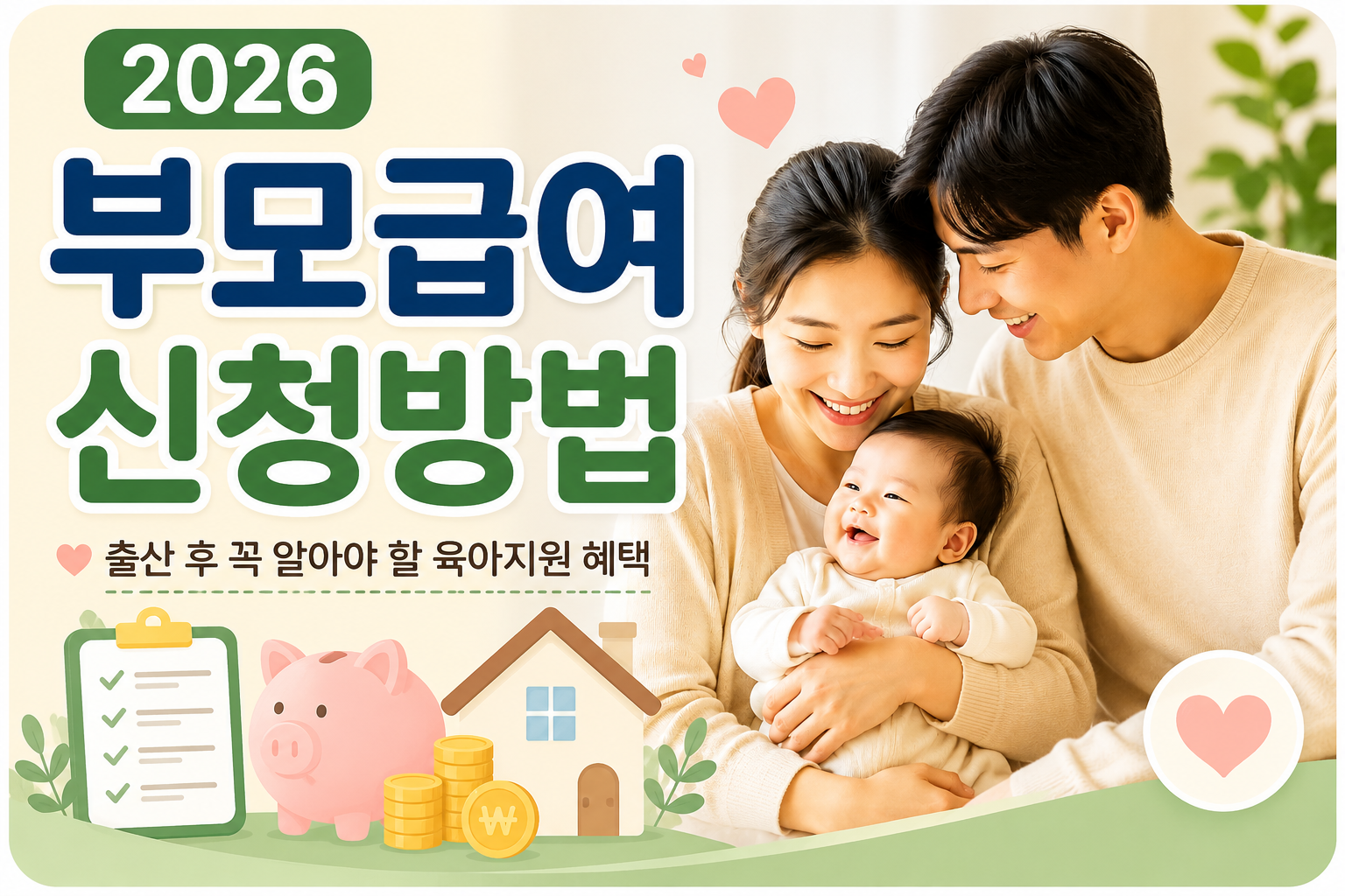 2026 부모급여 신청방법 총정리｜출산 후 꼭 알아야 할 육아지원 혜택 관련 사진