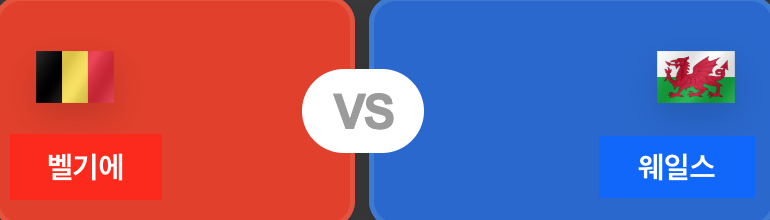 2026 월드컵 유럽 예선 벨기에 VS 웨일즈