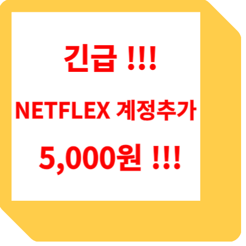 넷플릭스 공유 계정 추가