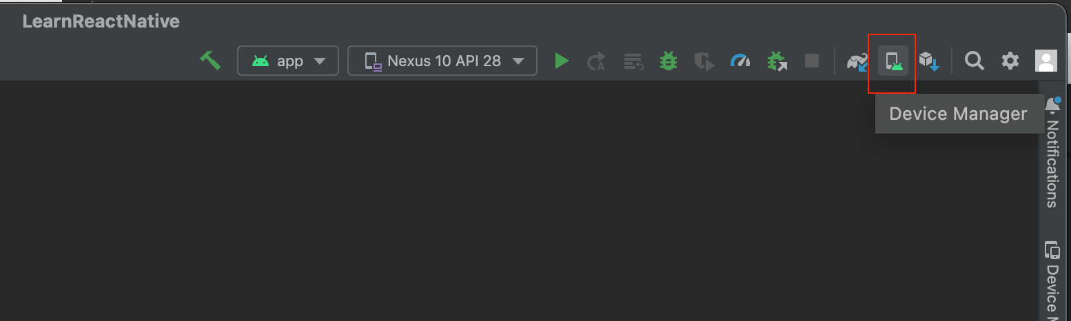 안드로이드 스튜디오 디바이스 매니저