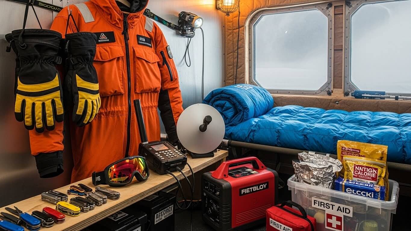 남극 근무자를 위한 필수 생존 아이템 정리 관련 사진