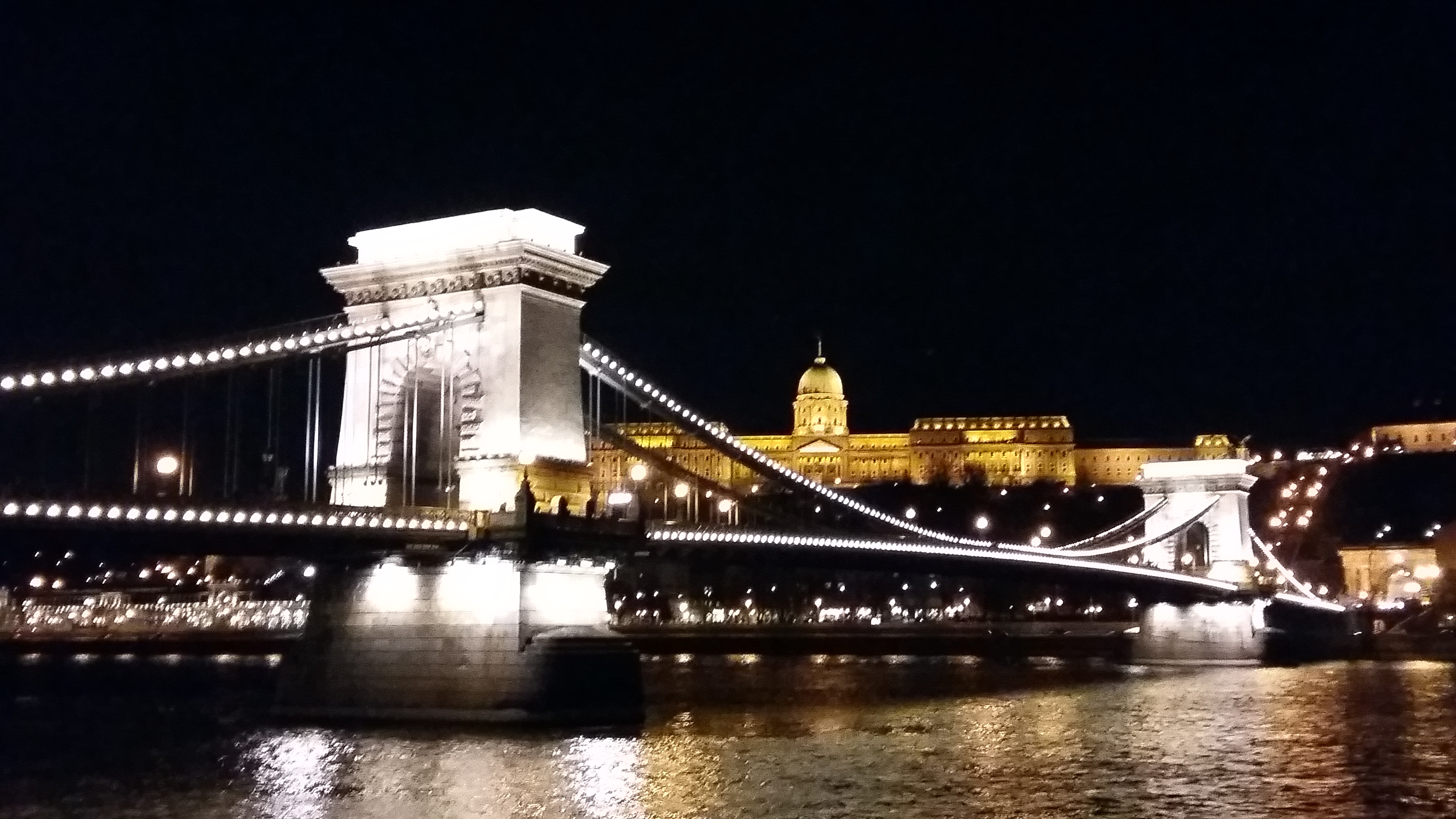 헝가리 부다페스트 세체니 다리와 부다 성