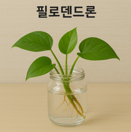 필로덴드론 수경재배 사진