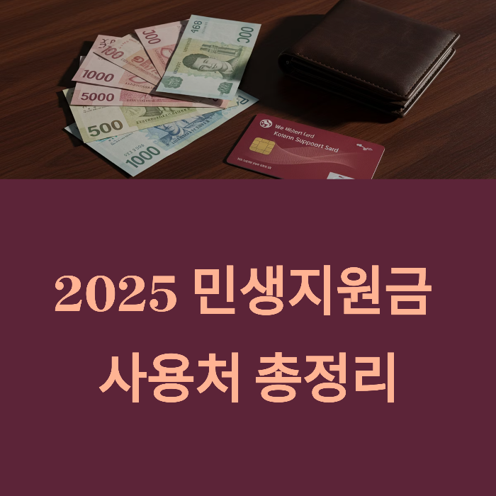 민생지원금 사용처