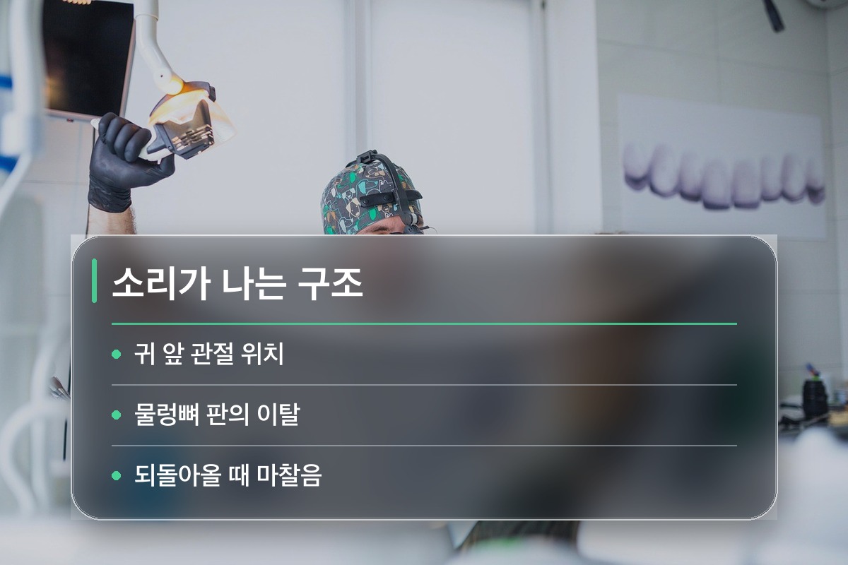 턱관절 소리 왜 소리가 나는 걸까요?