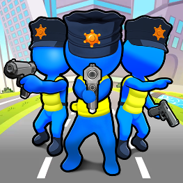 City Defense 경찰 게임 앱, 보안관 경찰 차이 전략 게임
