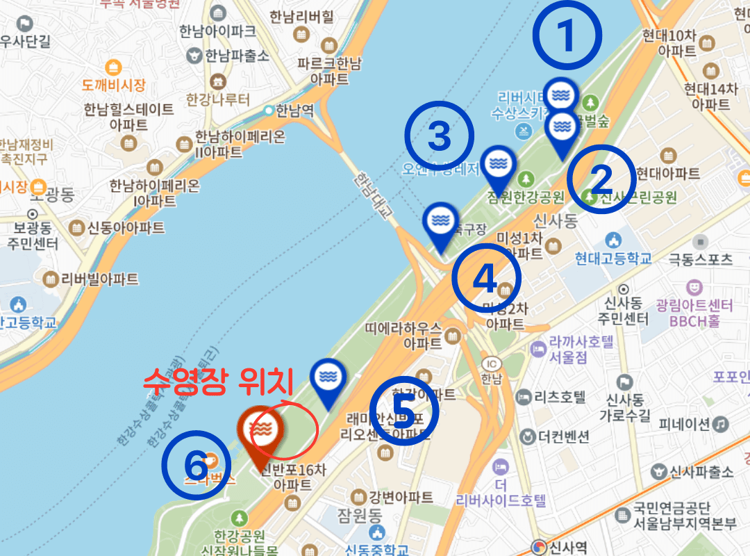 2024 잠원 한강수영장 주차장